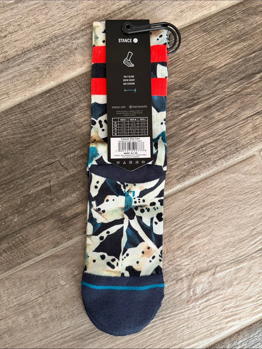 Stance Socks BOYS size Large (2-5.5) NWT